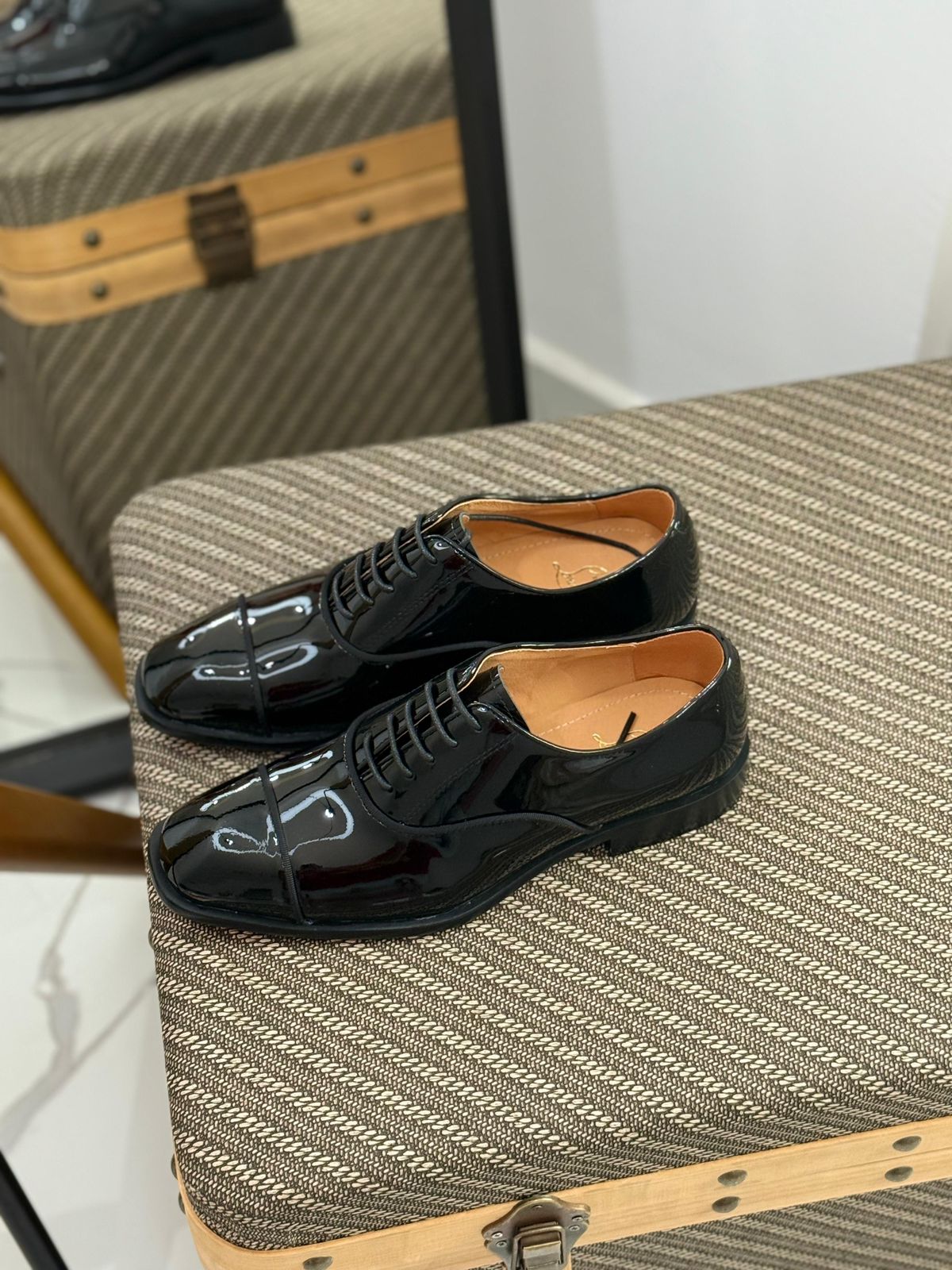 Christian Louboutin Greggo Patent-Leather Oxford Shoes