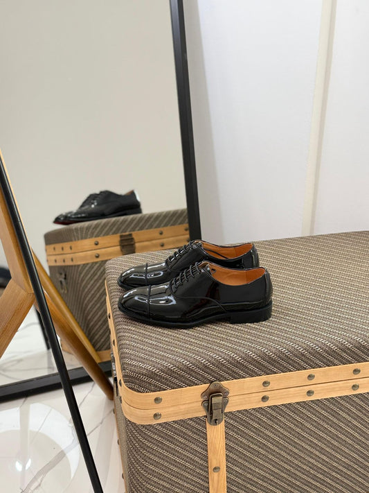 Christian Louboutin Greggo Patent-Leather Oxford Shoes