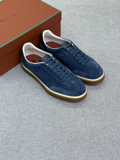Loro Piana Tennis Walk Deerskin Sneaker