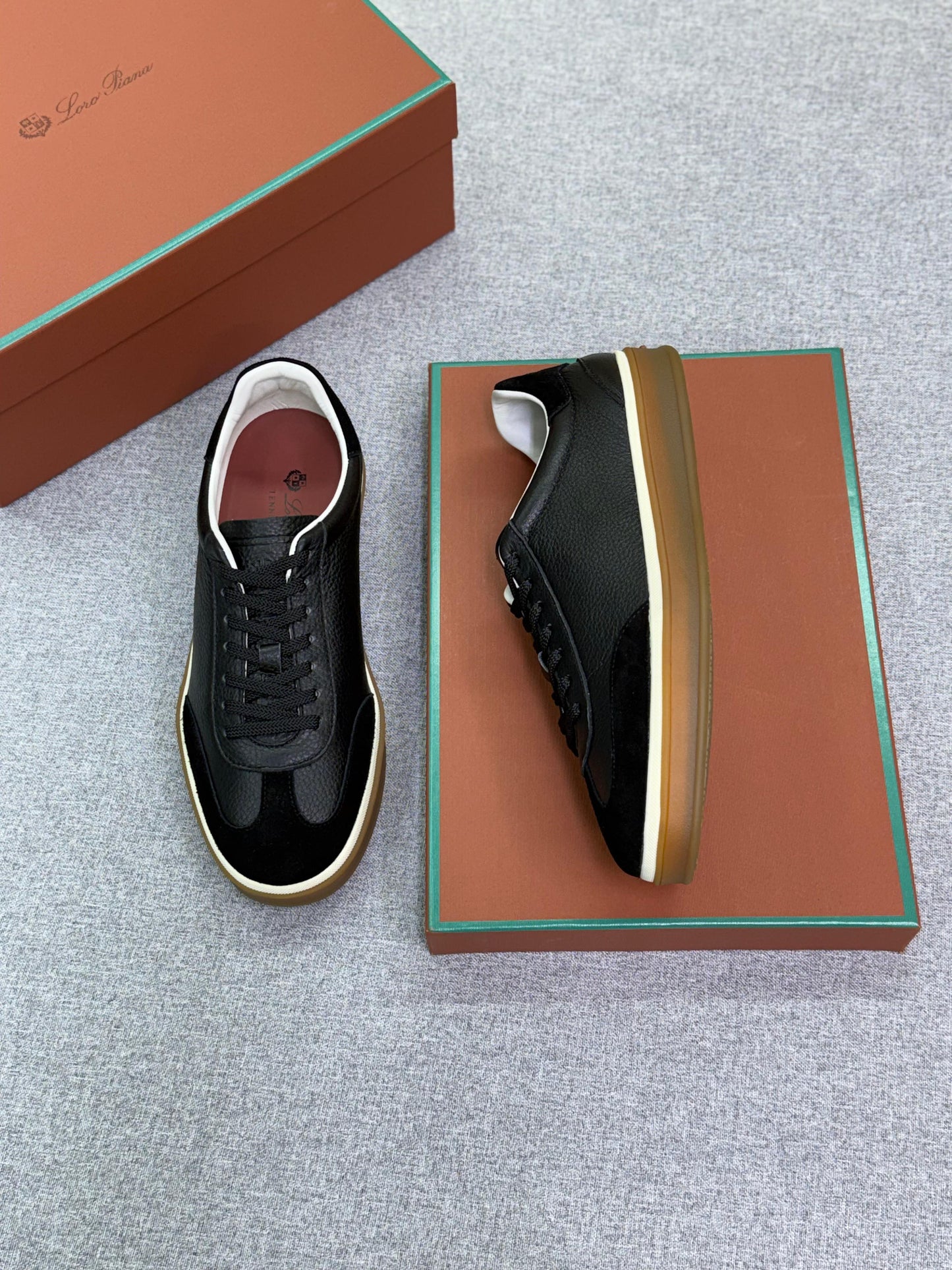 Loro Piana Tennis Walk Deerskin Sneaker