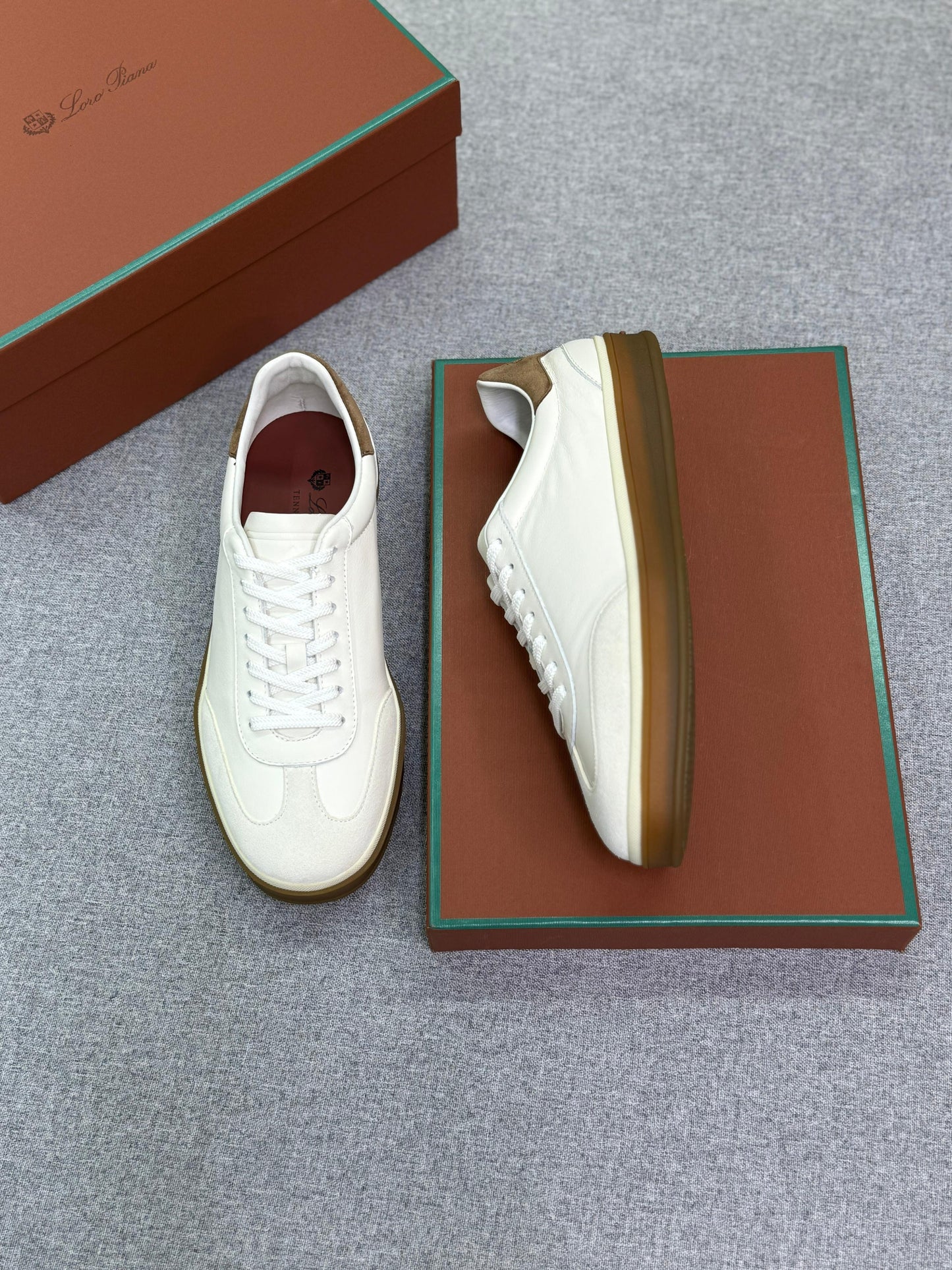 Loro Piana Tennis Walk Deerskin Sneaker