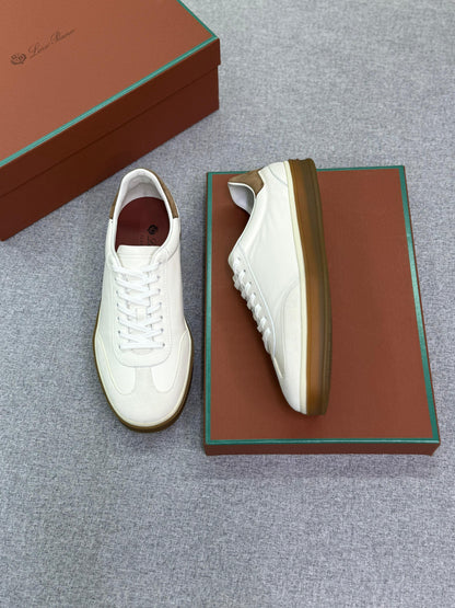 Loro Piana Tennis Walk Deerskin Sneaker