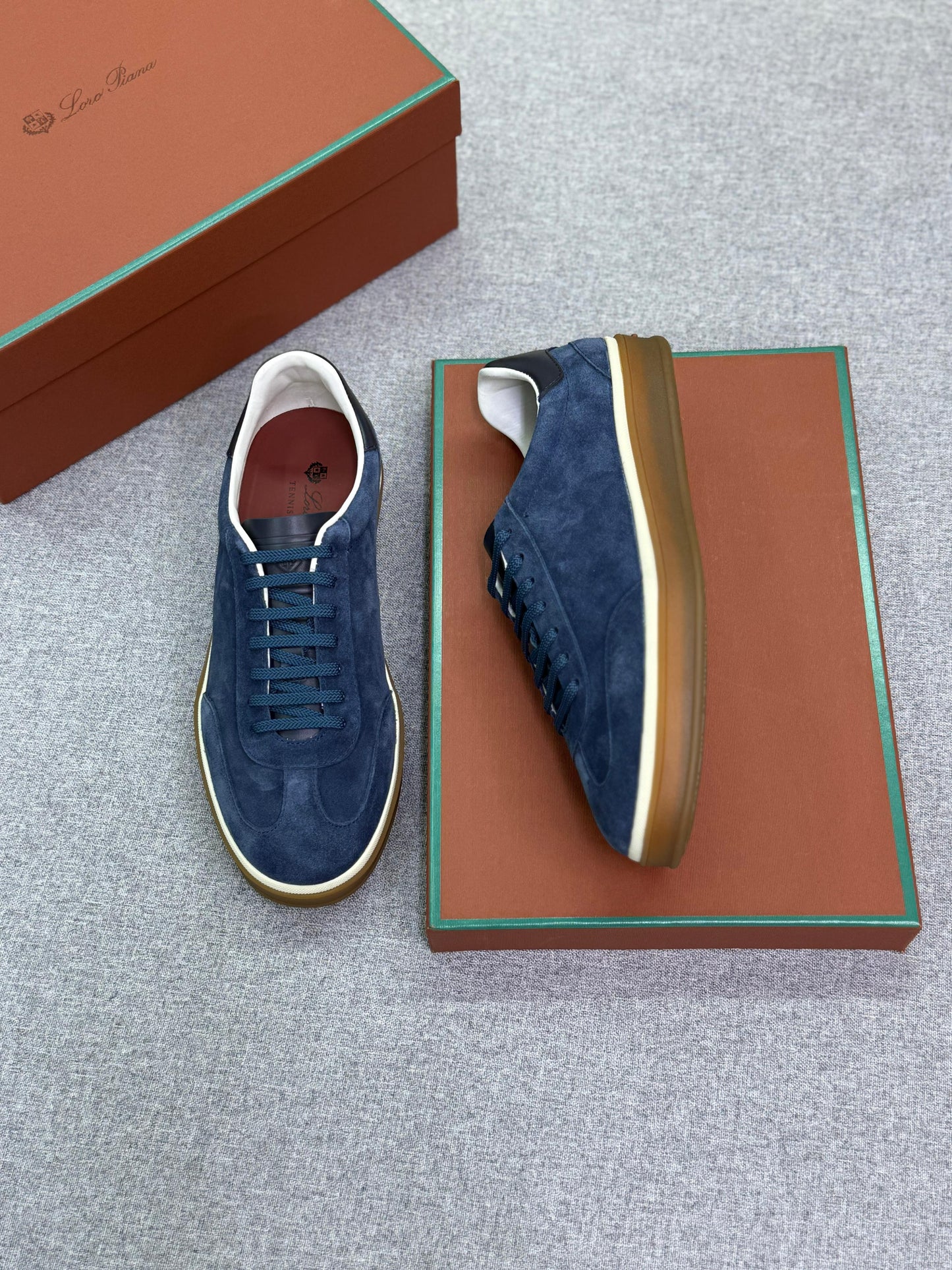 Loro Piana Tennis Walk Deerskin Sneaker