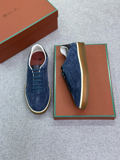 Loro Piana Tennis Walk Deerskin Sneaker