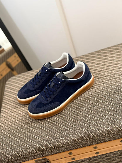 Loro Piana Tennis Walk Sneakers in Suede