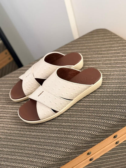 Loro Piana Palm Walk Sandal  Ostrich Leather