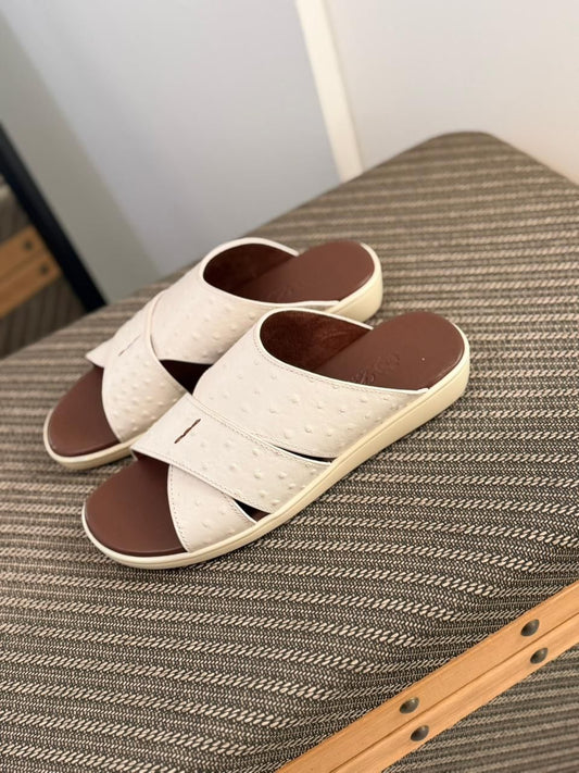 Loro Piana Palm Walk Sandal  Ostrich Leather