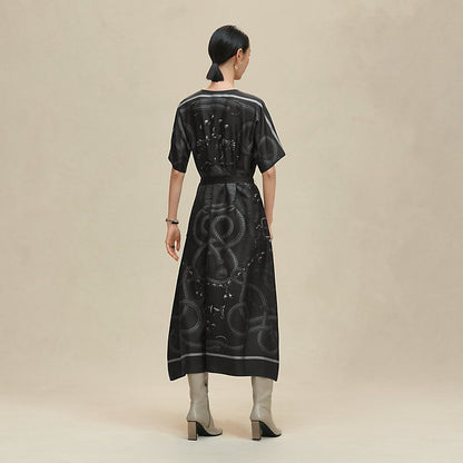 Hermes Elegant Women’s Long Dress