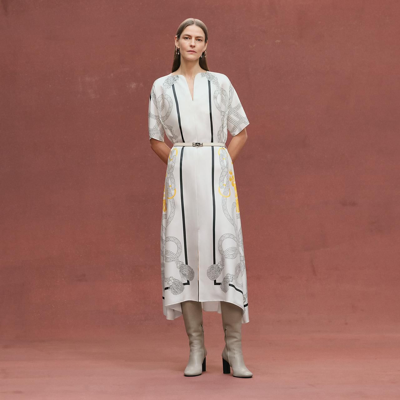Hermes Elegant Women’s Long Dress