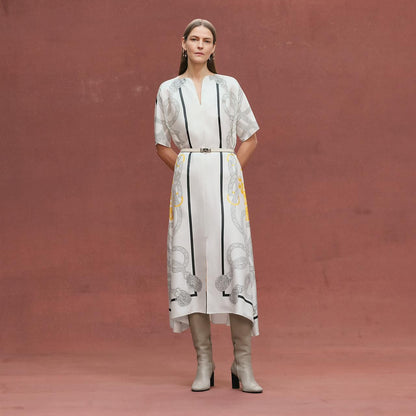 Hermes Elegant Women’s Long Dress