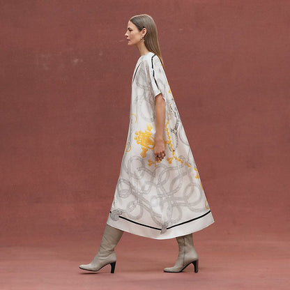 Hermes Elegant Women’s Long Dress