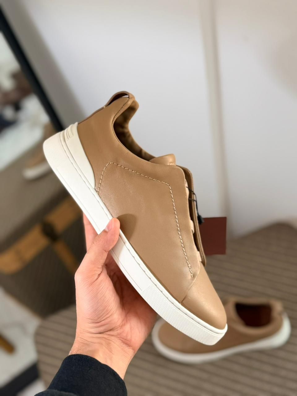 Zegna Triple Stitch Classic Men's Sneakers
