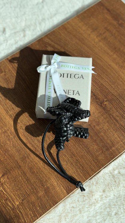 Bottega Veneta Nappa Leather Intreccio Elephant Charm
