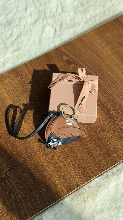 Miu Miu Leather key ring trick