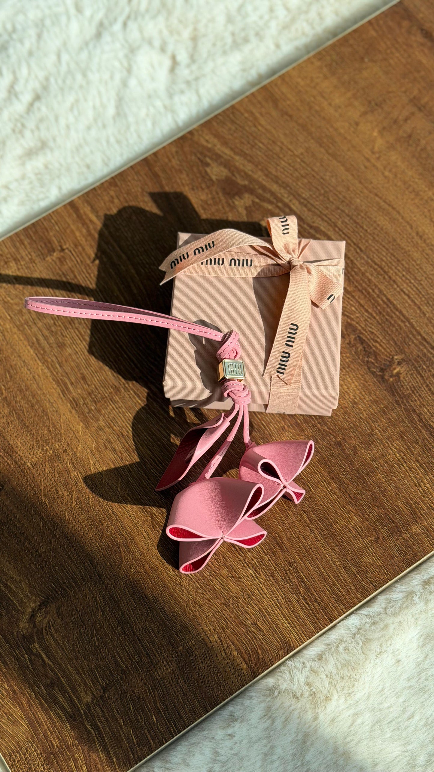 Miu Miu Leather trick Charm