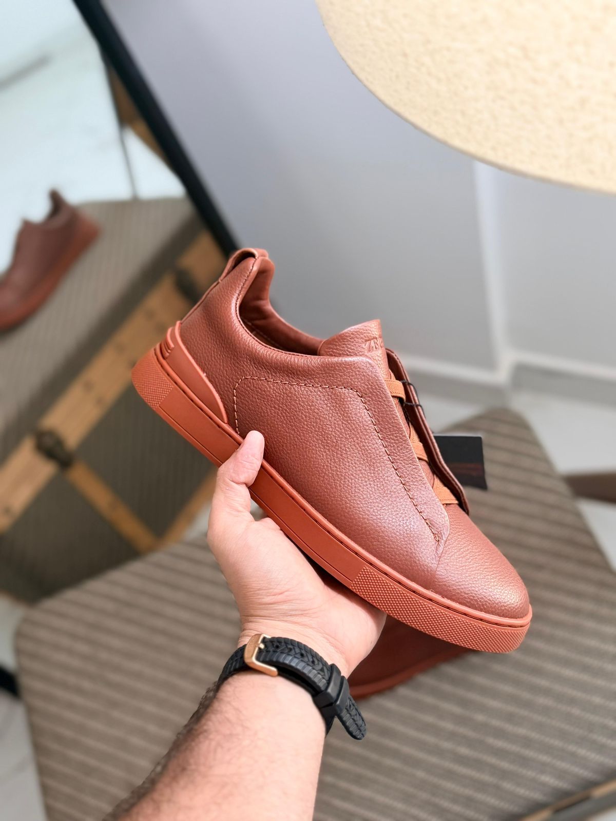 Zegna Triple Stitch Classic Men's Sneakers