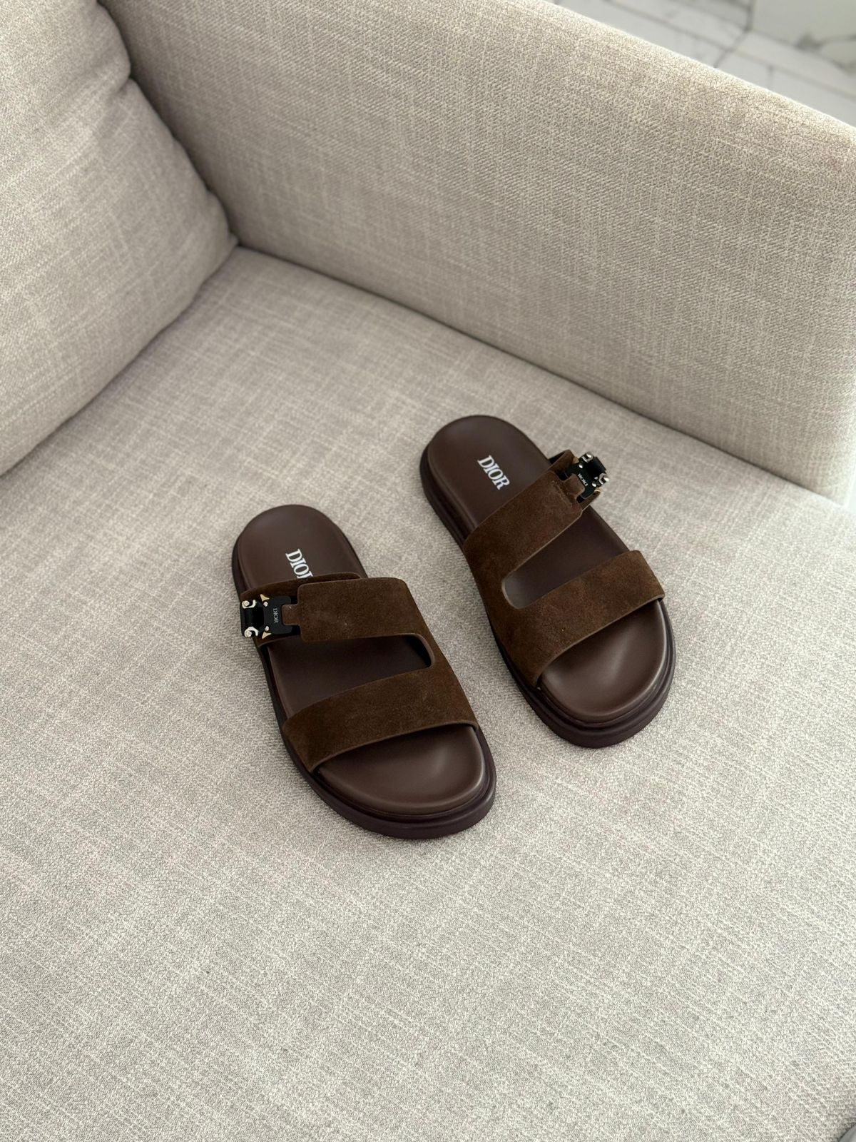 Dior Aqua Sandal in Suede
