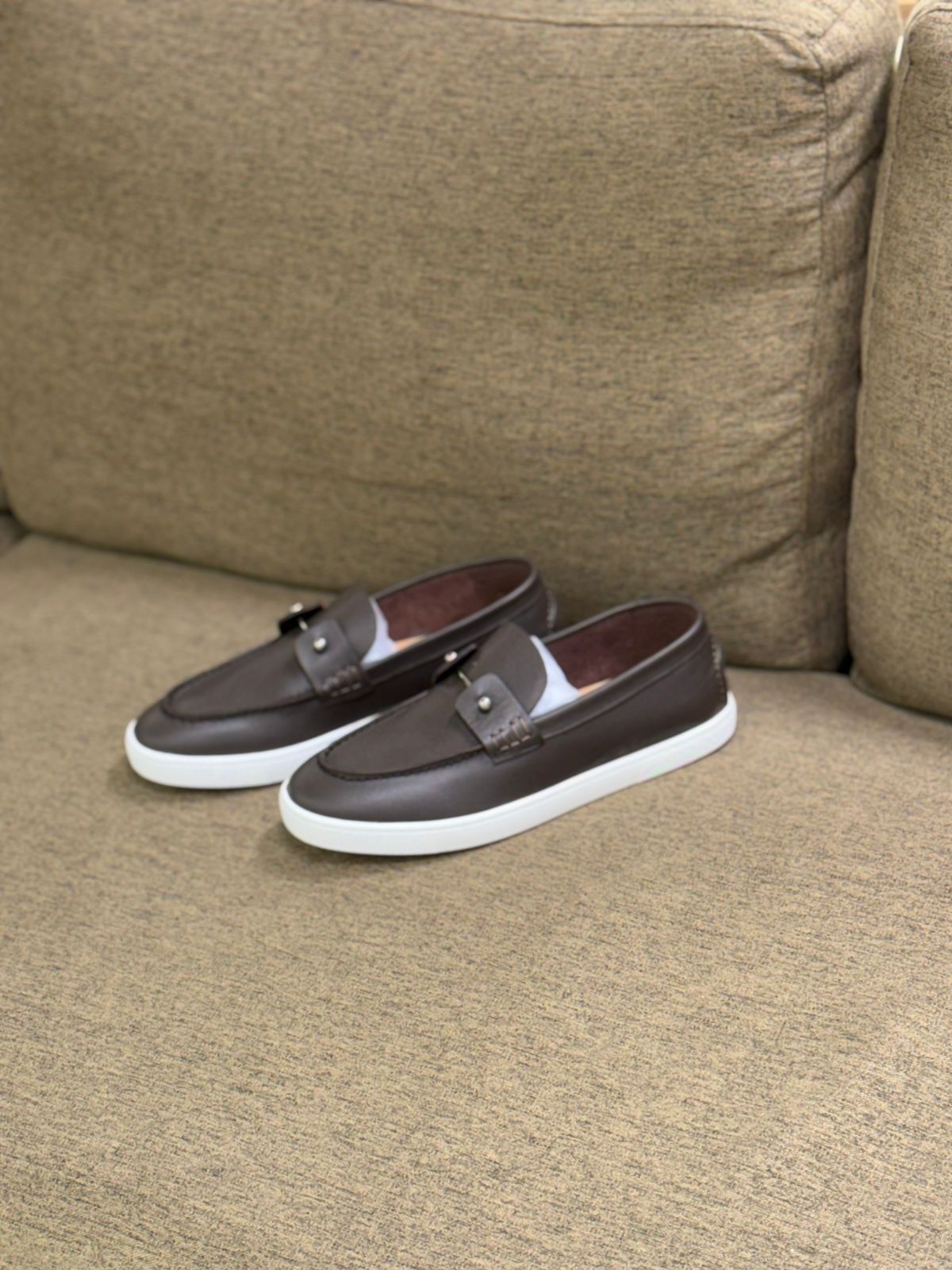 Christian Louboutin Men’s Classic Slip-On Loafers