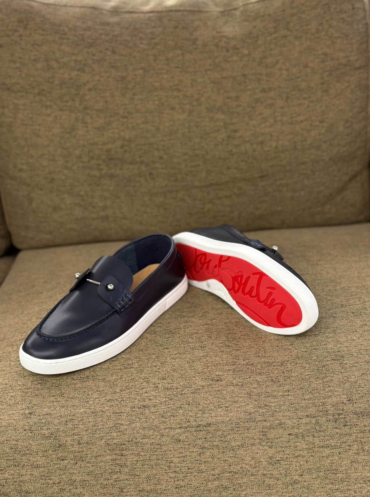 Christian Louboutin Men’s Classic Slip-On Loafers