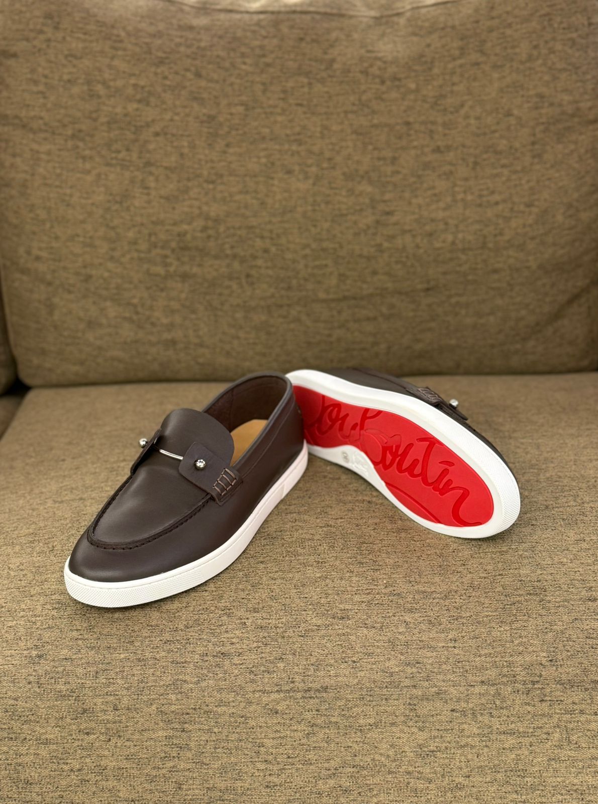 Christian Louboutin Men’s Classic Slip-On Loafers