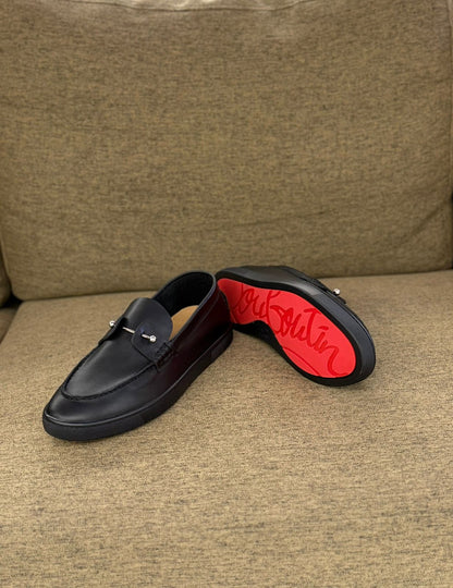 Christian Louboutin Men’s Classic Slip-On Loafers