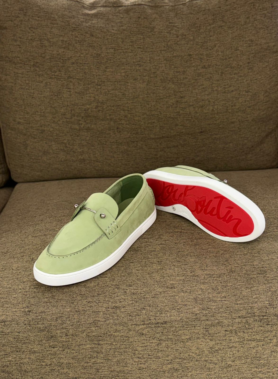 Christian Louboutin Elegant Slip-On Leather Loafers