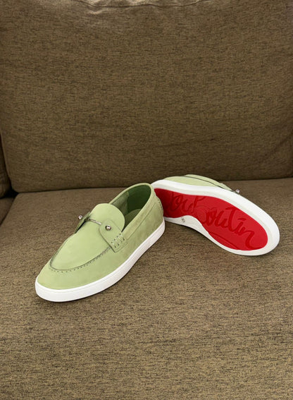 Christian Louboutin Elegant Slip-On Leather Loafers