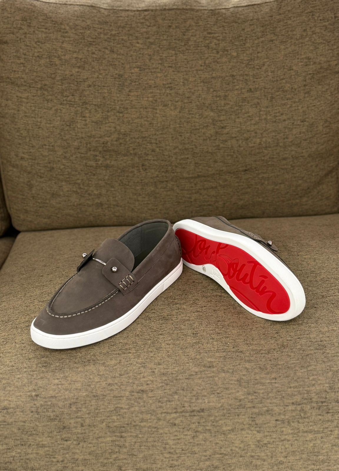 Christian Louboutin Elegant Slip-On Leather Loafers