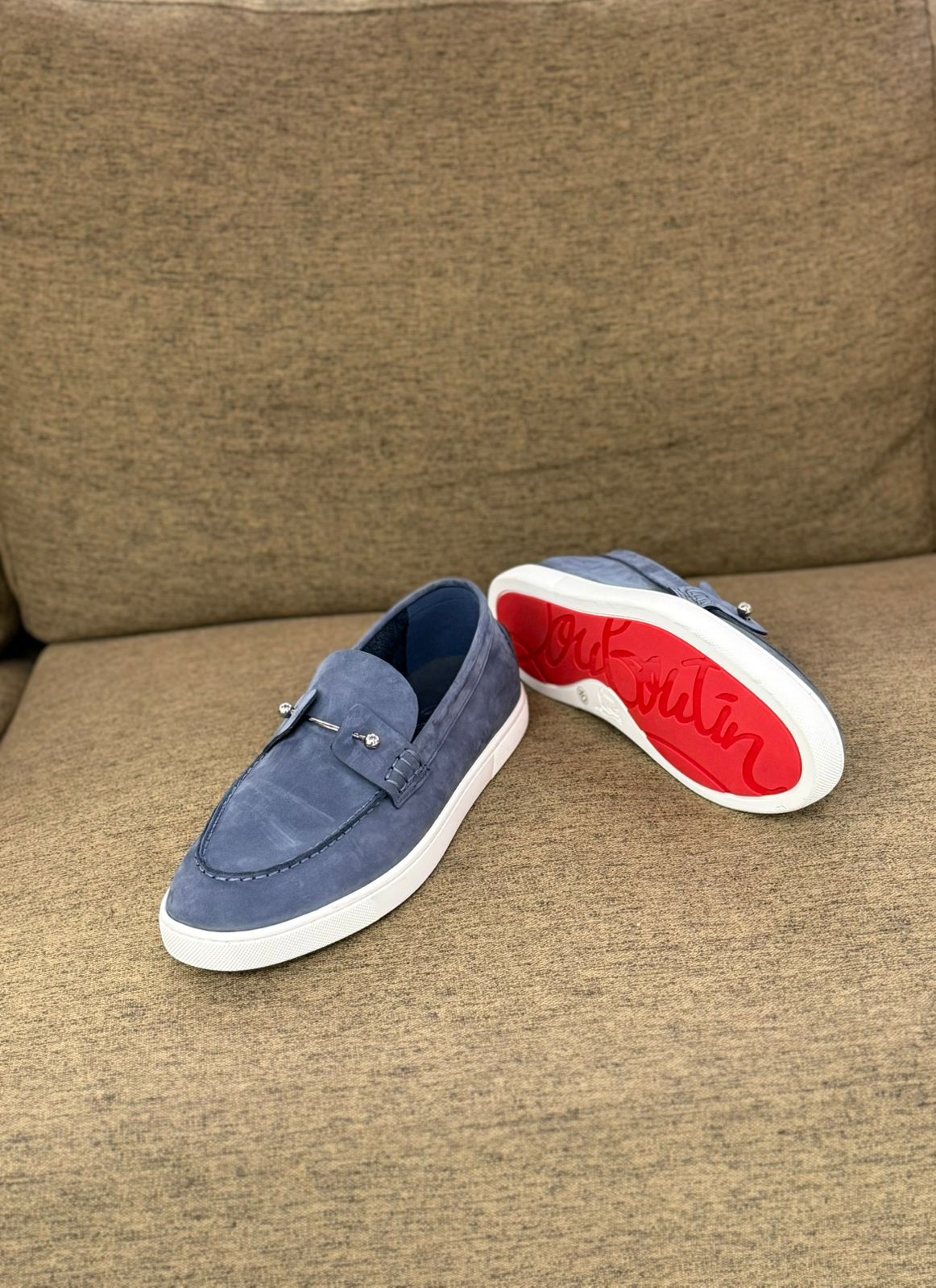 Christian Louboutin Elegant Slip-On Leather Loafers