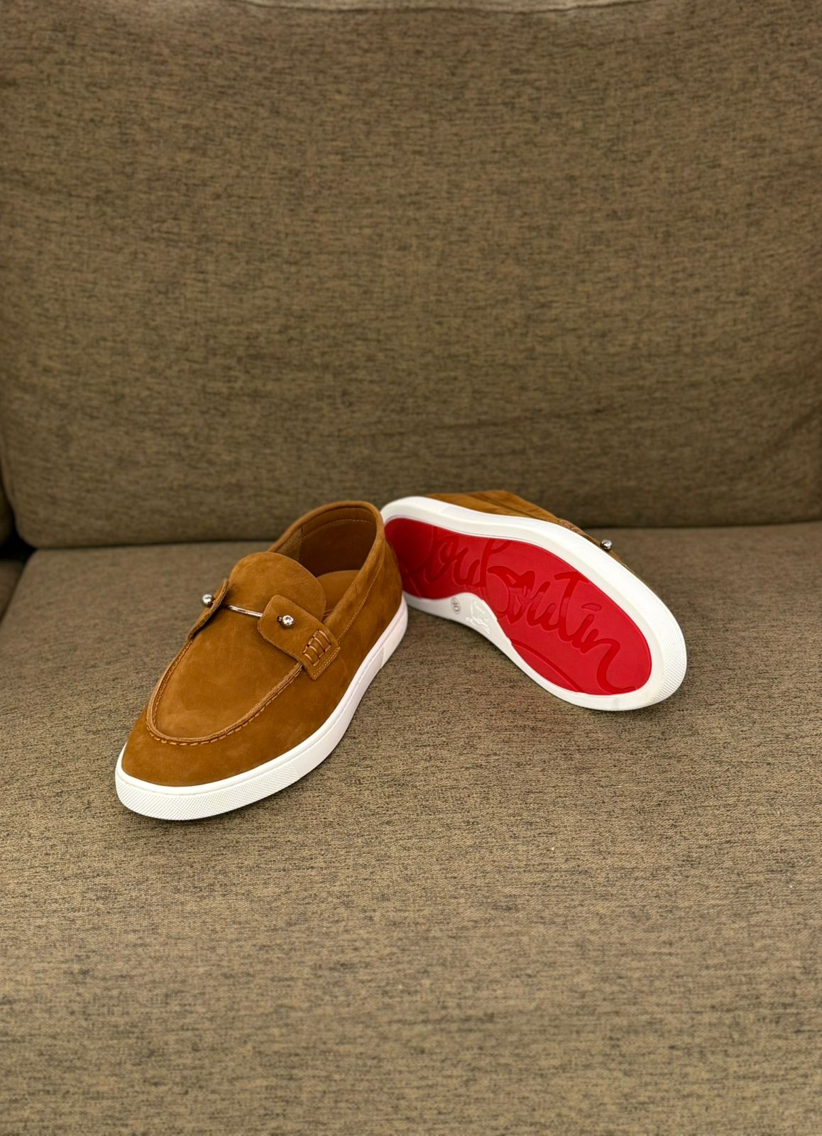 Christian Louboutin Elegant Slip-On Leather Loafers