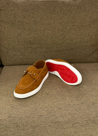Christian Louboutin Elegant Slip-On Leather Loafers