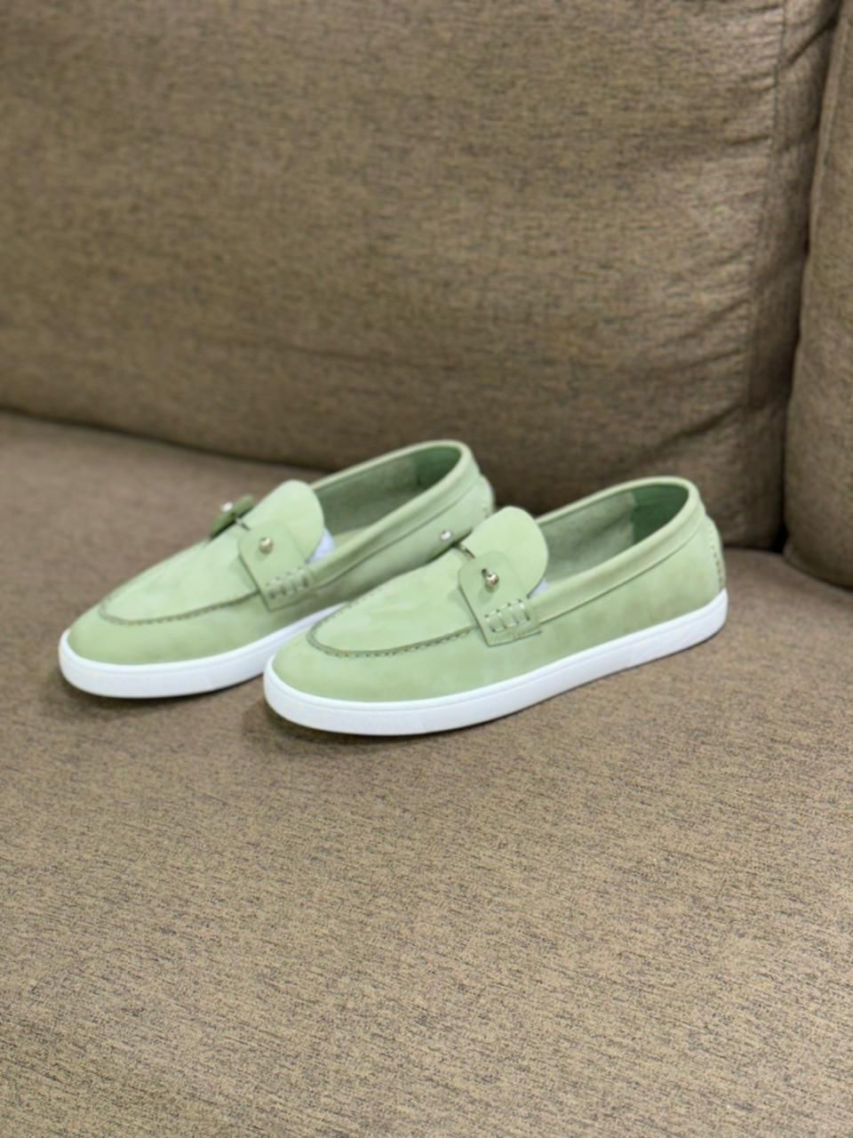 Christian Louboutin Elegant Slip-On Leather Loafers
