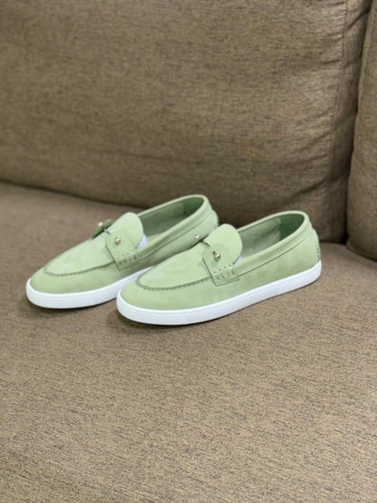 Christian Louboutin Elegant Slip-On Leather Loafers