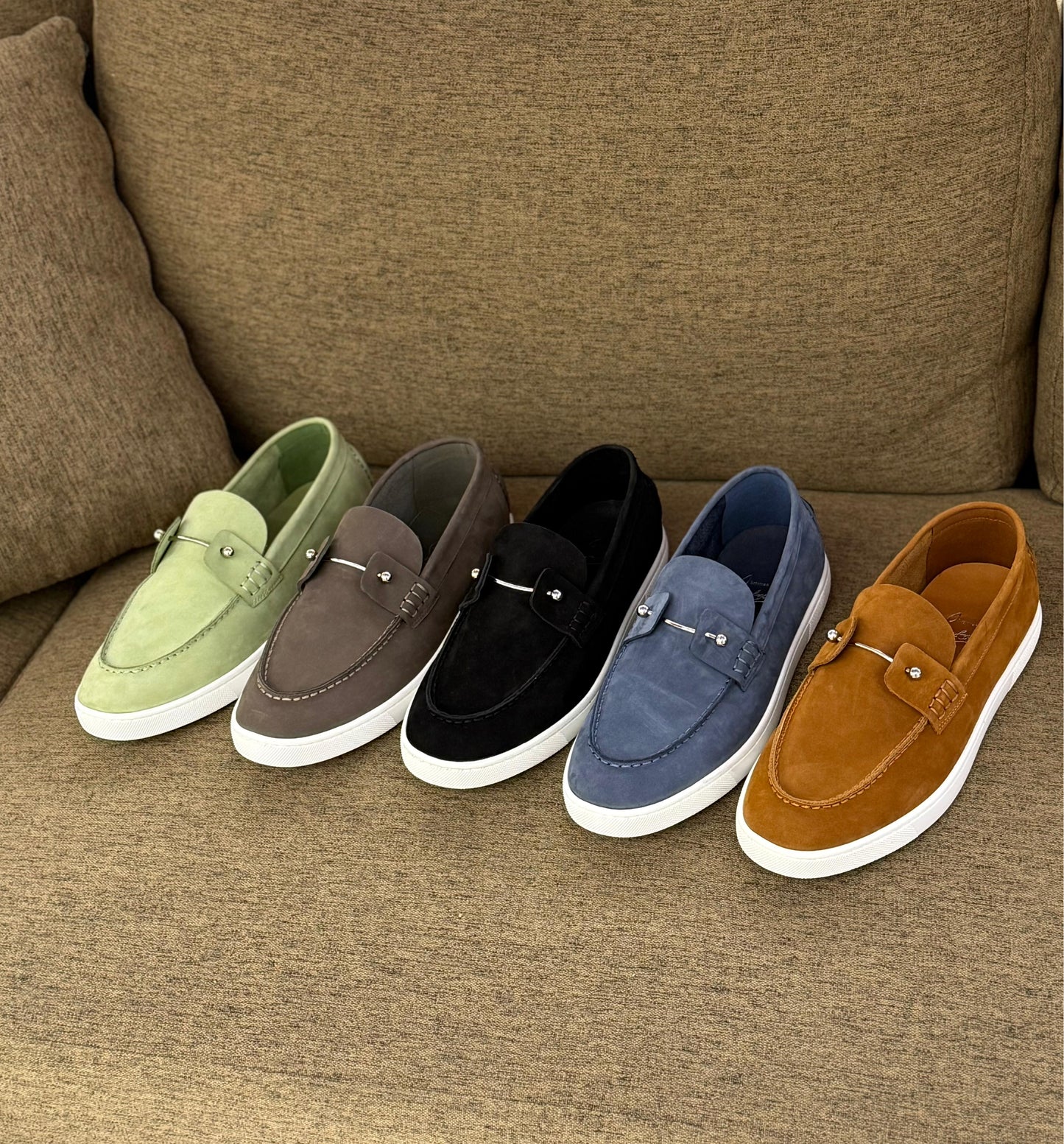 Christian Louboutin Elegant Slip-On Leather Loafers