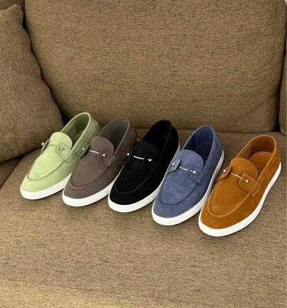 Christian Louboutin Elegant Slip-On Leather Loafers