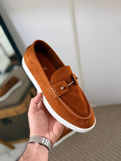 Christian Louboutin Elegant Slip-On Leather Loafers