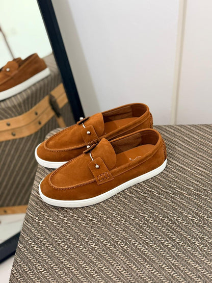 Christian Louboutin Elegant Slip-On Leather Loafers
