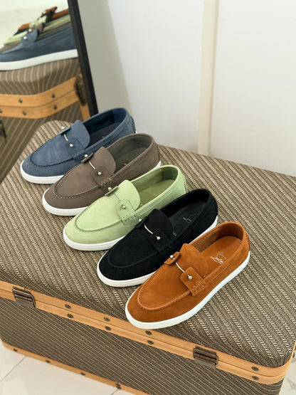 Christian Louboutin Elegant Slip-On Leather Loafers