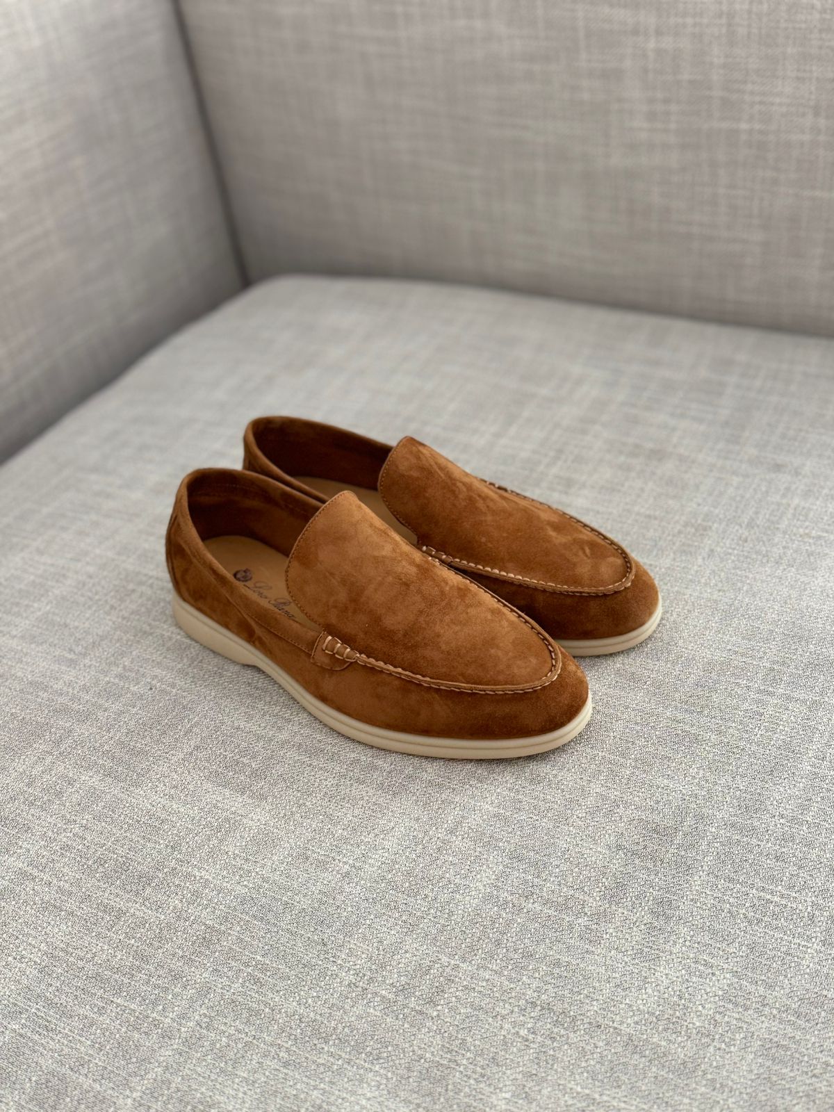 Loro Piana Summer Walk Suede Slip-On Loafers