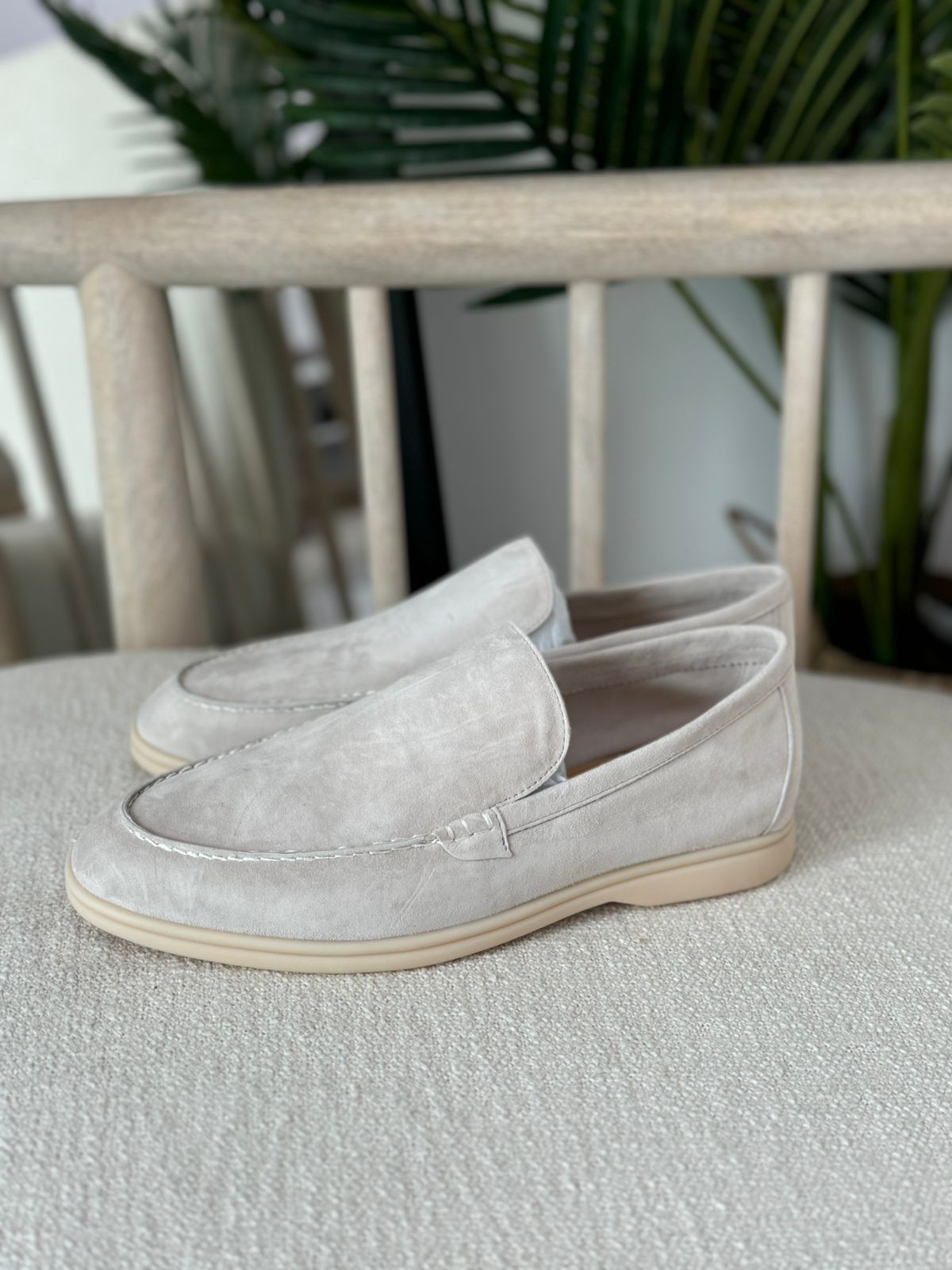 Loro Piana Summer Walk Suede Slip-On Loafers