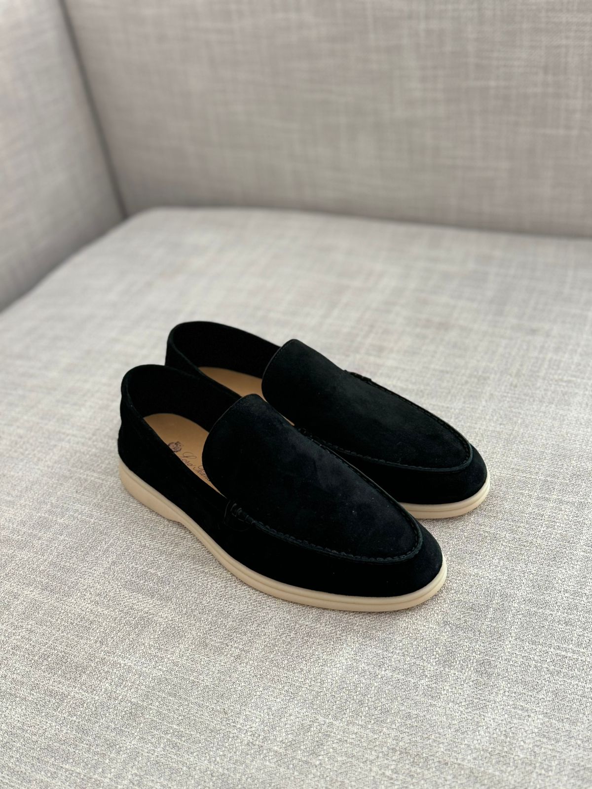 Loro Piana Summer Walk Suede Slip-On Loafers