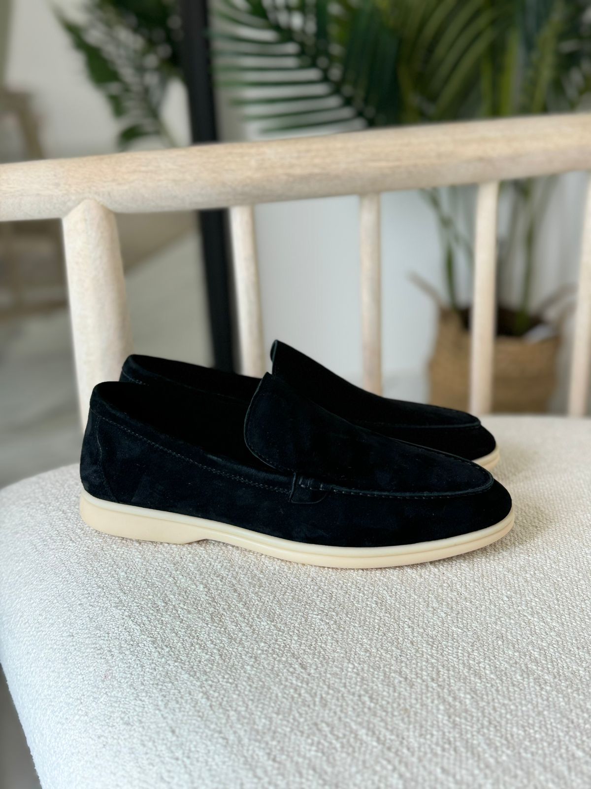 Loro Piana Summer Walk Suede Slip-On Loafers