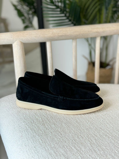 Loro Piana Summer Walk Suede Slip-On Loafers