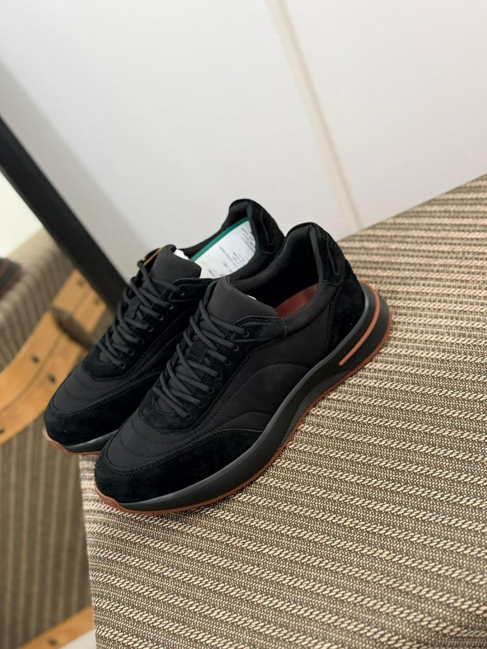 Loro Piana Classic Low-Top Lace-Up Suede Sneakers