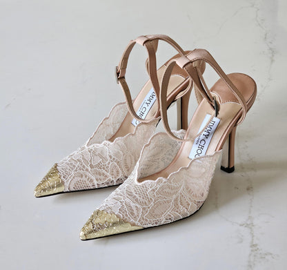 Faiz 100  Jimmy Choo Lace Pumps