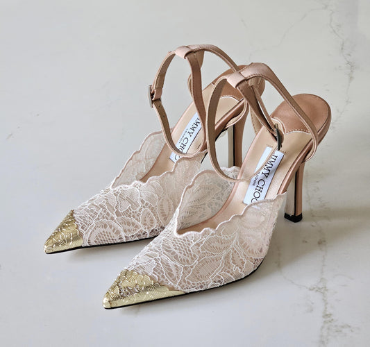 Faiz 100  Jimmy Choo Lace Pumps