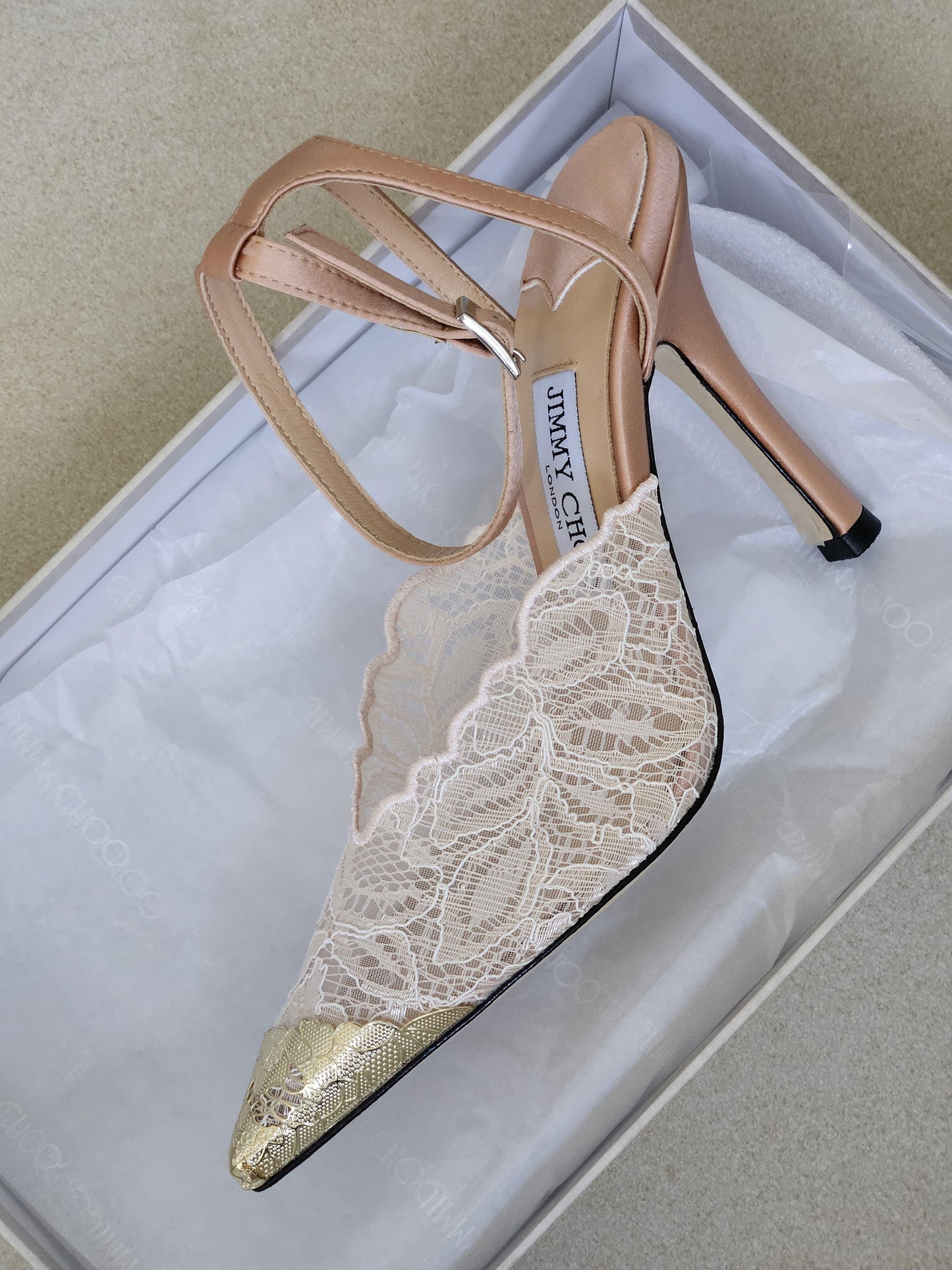 Faiz 100  Jimmy Choo Lace Pumps