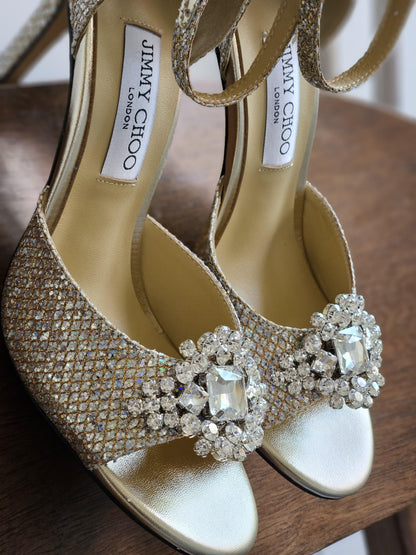 Jimmy Choo Annie 100 Crystal Pumps
