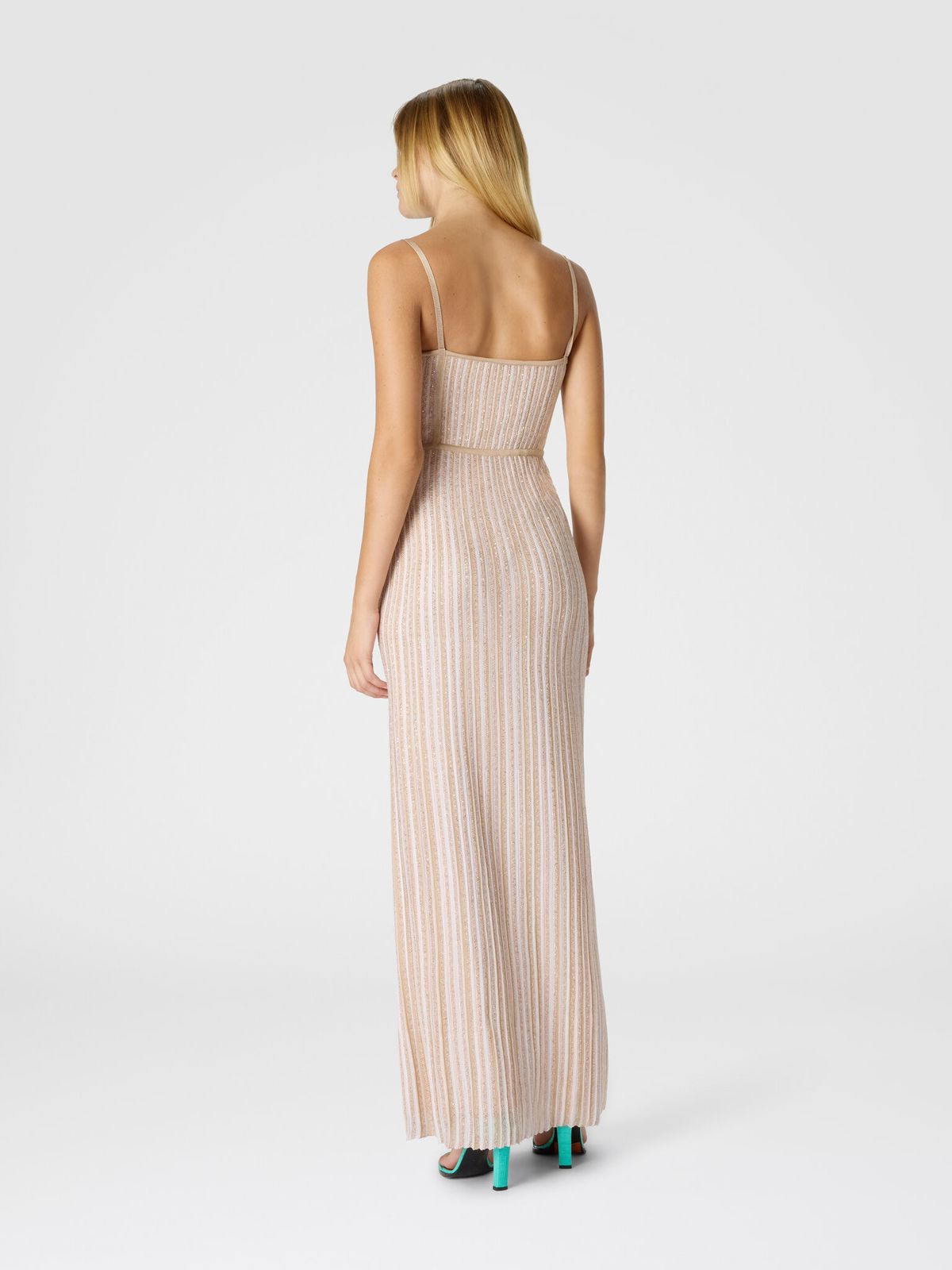 Missoni Strapless Ribbed Knit Maxi Dress