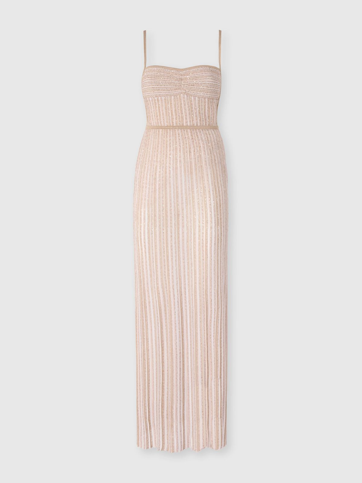 Missoni Strapless Ribbed Knit Maxi Dress